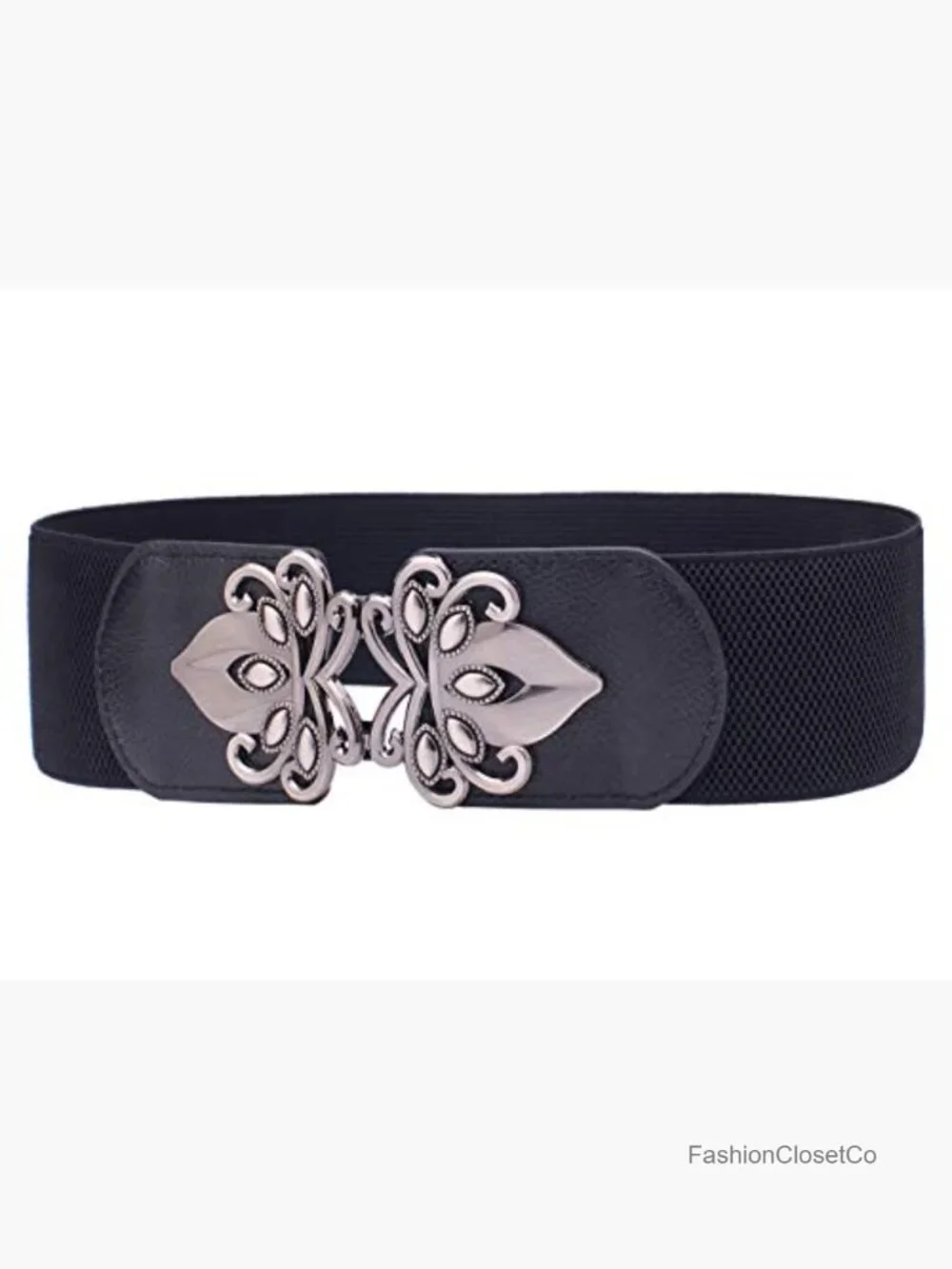 Vintage Wide Elastic Stretch Waist Belt Retro Cinch Belt